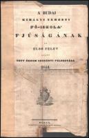 1844 A budai királyi nemzeti fő-iskola ifjúságának az első félév alatt tett érdem szerénti felosztása, javított, 4 p.