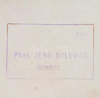Dulovits Jenő (1903-1972): Tiszta víz. pecséttel jelzett vintage fotó 12x9 cm
