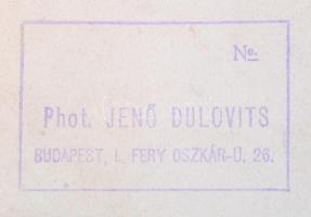 Dulovits Jenő (1903-1972): Ellenfények. pecséttel jelzett vintage fotó 8,5x10 cm