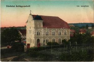 Szilágycseh, Cehu Silvaniei, Bömischdorf; Izraelita templom, zsinagóga. Krémer Ignátz kiadása / synagogue (EB)