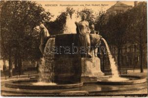 München, Munich; Nornenbrunnen von Prof. Huber Netzer / fountain