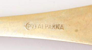 6 személyes alpakka süteményes villa és kés készlet díszdobozban