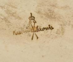 Kaestner Saxonia porcelán üres tábla. Jelzett, hibátlan. 37x27 cm