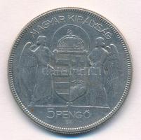 1930. 5P Ag "Horthy jobbra" T:2- 
Adamo P8