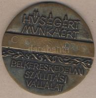 DN "Belkereskedelmi Szállítási Vállalat-Hűségért és munkáért 30év" nagyalakú Br emlékplake...