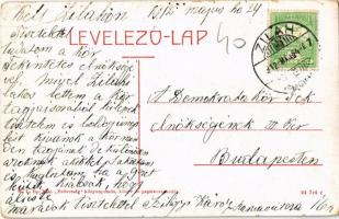 1912 Zilah, Zalau; látkép, templomok. W. L. Bp. 2331. Kiadja a "Szövetség" könyvnyomda / g...