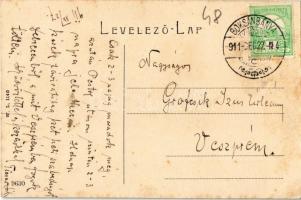 1911 Boksánbánya, Németbogsán, Bocsa Montana, Bocsa; Hotel goldener Hirsch / Arany Szarvas szálloda,...