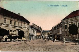 Szászváros, Broos, Orastie; Eisenburger kávéház és cukrászda, Oprean Szilveszter üzlete. Kiadja Weisz Dezső / café, confectionery, cake shop (EK)