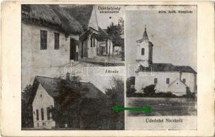 1927 Nick, Római katolikus templom, vasútállomás, utca, üzlethelyiség (EK)