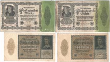 Vegyes 10db-os bankjegy tétel, közte Szovjetunió 1937. 3Ch + 5Ch (2x), Románia 1943. 1000L (3x) T:III