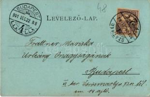 1901 Tátra, Magas Tátra, Vysoké Tatry; Fogaskerekű vasút a Csorba tóhoz / Zahnradbahn zum Csorbasee ...