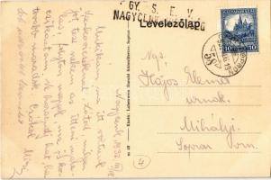 1932 Nagycenk-Hidegség, Győr-Sopron-Ebenfurti Vasút (GYSEV) vasútállomás + Győr-Sopron 58" mozg...