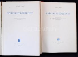 Major Máté: Építészettörténet I-II. kötet. Bp., 1954-1955, Műszaki. Kiadói egészvászon-kötés