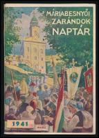 1941 Máriabesnyői zarándok naptár jó állapotban 88p.