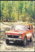 cca 1980 Szovjet autók: Lada, Moszkvics, stb., 9 db kártyanaptár