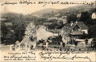 1903 Selmecbánya, Schemnitz, Banská Stiavnica; látkép. Kiadja Joerges özv. és fia / general view
