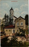 1917 Szklenófürdő, Sklené Teplice; Ásvány gőzfürdő. Fürdőigazgatóság kiadása / mineral steam bath, spa (Rb)