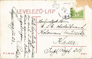 1913 Szepsi, Abaúj-Szepsi, Moldava nad Bodvou; Fő utca, templom, Zibray Károly üzlete, kávéház. W. L...