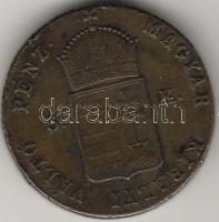1849N.B. 3Kr  Szabadságharc-veret T:3