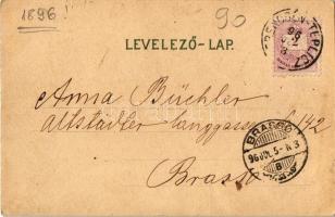 1896 (Vorläufer!!!) Trencsénteplic, Trencianske Teplice; Cursalon, Hotel Teplicz, Hamam Bad, Süd-Sei...