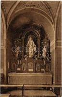 1913 Nyitra, Nitra; A Paulai Szent Vincéről nevezett Irgalmas Nővérek zárdájának oltára / nunnery church, altar - képeslapfüzetből / from postcard booklet (gyűrődés / crease)