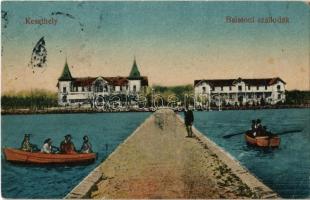 Keszthely, Balatoni szállodák, csónakázók