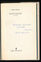 Fehér Ferenc: Esővárók. Versek. Újvidék,1964,Forum. Első kiadás. Kiadói kartonált papírkötés, kiadói...