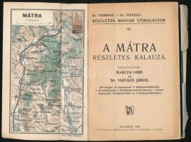 A Mátra részletes kalauza. Szerk.: Barcza Imre és Dr. Vigyázó János. Dr. Thirring - Dr. Vigyázó: Részletes magyar útikalauzok 10. Bp., 1930, Turistaság és Alpinizmus, 200 p.+ 3 kihajtható térkép. Borítóhiánnyal.