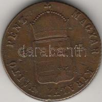 1849N.B. 3Kr  Szabadságharc-veret T:3