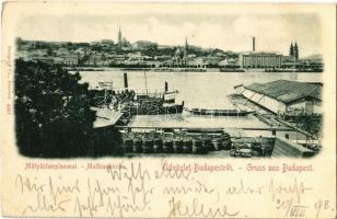 1898 Budapest, Mátyás templom a pesti rakpartról