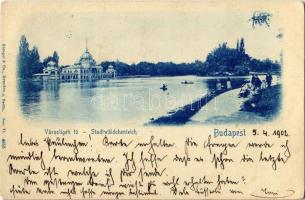 1902 Budapest XIV. Városligeti tó (EK)