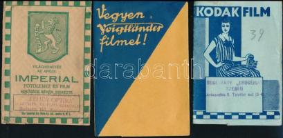 cca 1930 6 db különböző magyar fotótasak