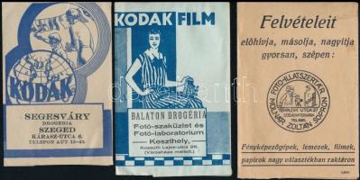 cca 1930 6 db különböző magyar fotótasak