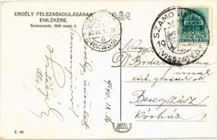 1940 Szamosújvár, Gherla; bevonulás, tanok / entry of the Hungarian troops, tanks + "1940 Szamo...