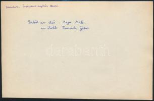 cca 1960 Major Máté és Preisich Gábor építészek és mások a moszkvai Tretyjakov Galériában, fotó, hát...