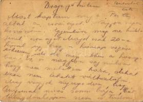 1942 Pfeifer György zsidó I/3. KMSZ (közérdekű munkaszolgálatos) levele édesapjának Pfeifer Lajosnak...