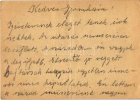 1942 Sonnenberg Ferenc zsidó 101/14. KMSZ (közérdekű munkaszolgálatos) levele Székely György zsidó 1...