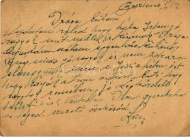 1941 Leicht László zsidó VII zlj./3. század KMSZ (közérdekű munkaszolgálatos) levele családjának a b...