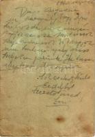 1940 Leicht László zsidó 105. KMSZ (közérdekű munkaszolgálatos) levele családjának a munkatáborból. ...