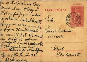 1943 Schvarcz Adolf zsidó KMSZ (közérdekű munkaszolgálatos) levele Turzó István úrnak a munkatáborból / WWII Letter of a Jewish labor serviceman from the labor camp. Judaica (EK)