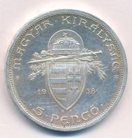 1938. 5P Ag "Szent István" T:1-,2 kis ph.
Adamo P8.1