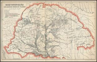 Magyarország a XII. század második felében, térképmelléklet, M. Kir. Honvéd Térképészeti Intézet, 23,5×32 cm