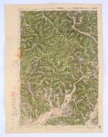 1944 Herincse és Berezna környéke, 1:50000, M. Kir. Honvédség Térképészeti Intézet, 62,5×46 cm