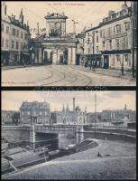 38 db RÉGI használatlan francia városképes lap / 38 pre-1945 unused French town-view postcards
