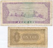 Románia 1966-1998. 10db-os vegyes bankjegy tétel T:III,III-,IV
Romania 1966-1998. 10pcs of banknote...