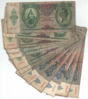 33db-os vegyes magyar pengő bankjegy tétel, közte 1945. 50P T:III,III-,IV