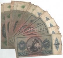 33db-os vegyes magyar pengő bankjegy tétel, közte 1945. 50P T:III,III-,IV