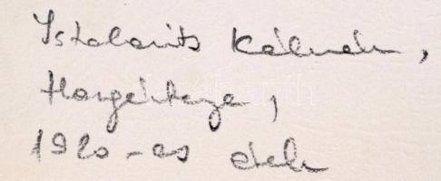 Istókovits Kálmán (1898 - 1990): Halászok ebédelnek. Rézkarc, papír, jelzés nélkül, 29×38 cm