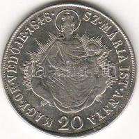 1848K.B. 20Kr ezüst  Szabadságharc-veret T:2/3