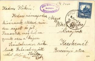 1931 Balatonalmádi, fürdőzők csoportképe. Vitéz Mészáros fényképész, photo